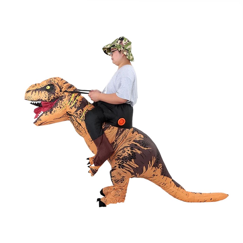 Inflatable Dinosaur Costume Adult T-Rex Monster Blow Up Cosplay Suit for Men and Women