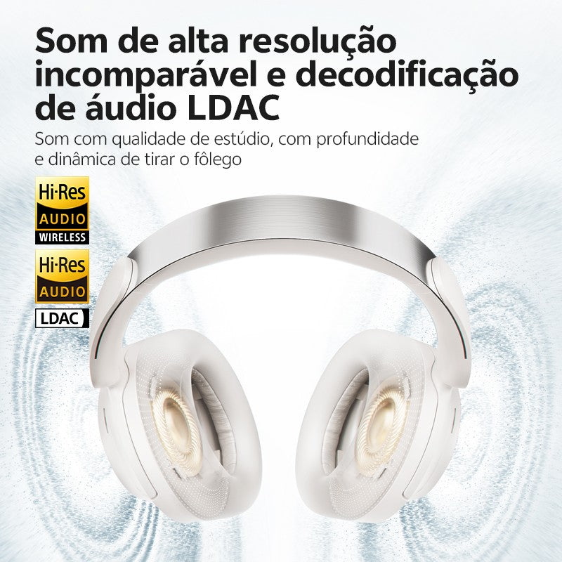 Qcy Anc Fone De Ouvido Sem Fio H3S 56Db Com Cancelamento De Ruído Hi-Res 3D Fone